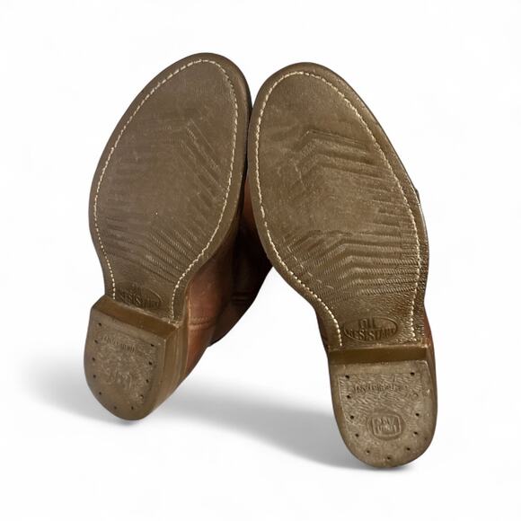 Vintage Men's Cowboy Boots Elastomeric Fibre Insole Composition Toe Sz 6.5 D - Picture 6 of 9